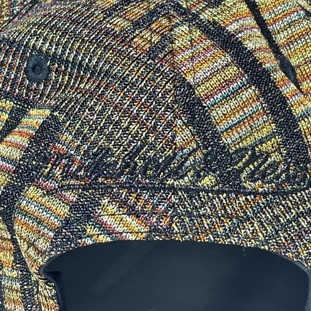 Mitchell & Ness Philadelphia 76ers Snapback Hat Multi Color Metallic Woven Black